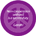 Non-Cooperation with Evil is a Sacred Duty