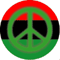 Fuzzy Green PEACE SIGN African American Flag Colors