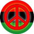 Glow Red PEACE SIGN African American Flag Colors