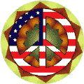 Hippie Flower Peace Flag 1