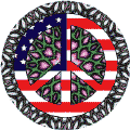 Hippie Flower Peace Flag 3