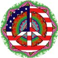 Mod Hippie Peace Flag 2
