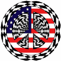 Mod Hippie Peace Flag 5