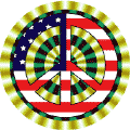 Mod Hippie Peace Flag 8