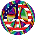 Vintage Hippie Peace Flag 5