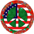 Vintage Hippie Peace Flag 8