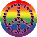 PEACE SYMBOL: Male Gender Symbols Rainbow background