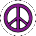 Neon Glow Purple PEACE SIGN with Black Border