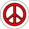 Neon Glow Red PEACE SIGN with Black Border