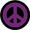 Warm Fuzzy Purple PEACE SIGN on Black Background