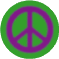 Warm Fuzzy Purple PEACE SIGN on Green Background