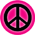 Glow Black PEACE SIGN on Hot Pink