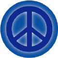 Glow Blue PEACE SIGN