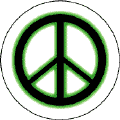 Neon Glow Black PEACE SIGN with Green Border