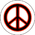 Neon Glow Black PEACE SIGN with Red Border