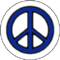 Neon Glow Blue PEACE SIGN with Black Border