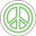 Neon Green Peace Sign--Too Cool 