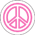 Neon Magenta Peace Sign --Too Groovy 