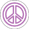 Neon Purple Peace Sign --Too Groovy 
