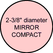 2-3/8" diameter MIRROR COMPACT