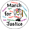 March For Justice - and every other month-PEACE CAPS