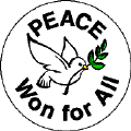 Peace - Won for All - Peace Dove-PEACE COFFEE MUGS