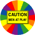 CAUTION - Men at Play GAY PRIDE T-SHIRTS