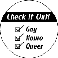 Check It Out - Gay Homo Queer T-SHIRTS
