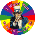 I Want You To Be All You Can Be (Uncle Sam) GAY PRIDE T-SHIRTS