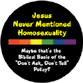 Jesus Never Mentioned Homosexuality GAY PRIDE T-SHIRTS