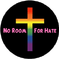 No Room For Hate (cross) GAY PRIDE T-SHIRTS