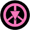 Pink Triangle Peace Sign GAY PRIDE T-SHIRTS