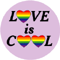 Rainbow Hearts - LOVE is COOL -- GAY PRIDE T-SHIRTS