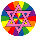 Star of David - Pink GAY PRIDE T-SHIRTS