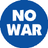 No War [blue background]