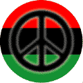 Fuzzy Black PEACE SIGN African American Flag Colors