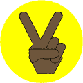 Peace Hand Black onYellow--African American 