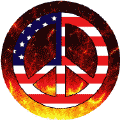 Burning for Freedom Peace Flag