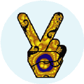 Funky Peace Hand 18