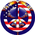 Mod Hippie Peace Flag 11