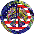 Hippie Flowers Peace Flag 7