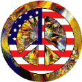 Hippie Flowers Peace Flag 9