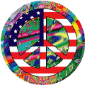Hippie Tapestry Peace Flag 1