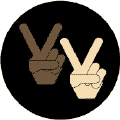 Peace Hands Black and White 1