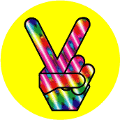 PEACE SIGN T-SHIRT SPECIAL: 1960s Hippie Peace Hand