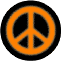 Warm Fuzzy Orange PEACE SIGN on Black Background