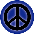 Glow Black PEACE SIGN on Blue