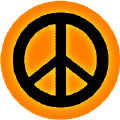 Glow Black PEACE SIGN on Orange