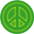 Glow Light Green PEACE SIGN on Green