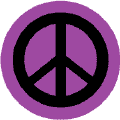 Black PEACE SIGN on Purple Background